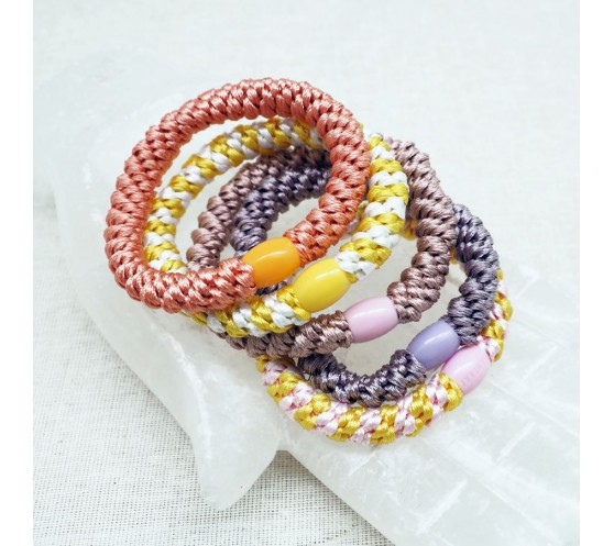 ÉLASTIQUES POUR CHEVEUX KKNEKKI - PASTEL