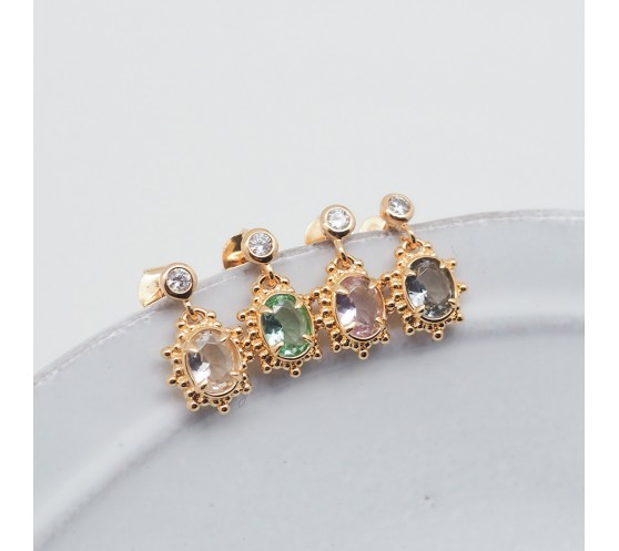 SCANDALE - BOUCLE D'OREILLE PUCE CZ...