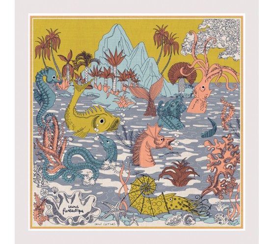 CARRE SOIE - FANTASTIQUE - GOLDEN BROWN