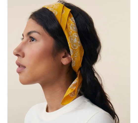 FOULARD EN COTON - 675 - HOLI YELLOW
