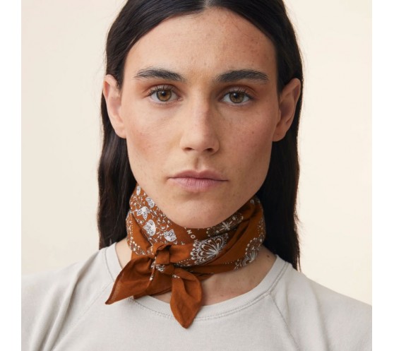 FOULARD EN COTON - 675 - MOCHA
