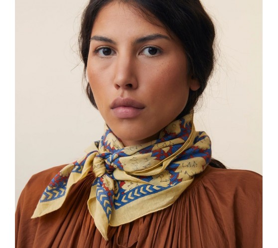 FOULARD EN COTON - 680 - NATURAL