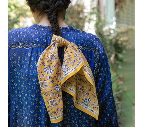 FOULARD EN COTON - 764 - HOLI YELLOW